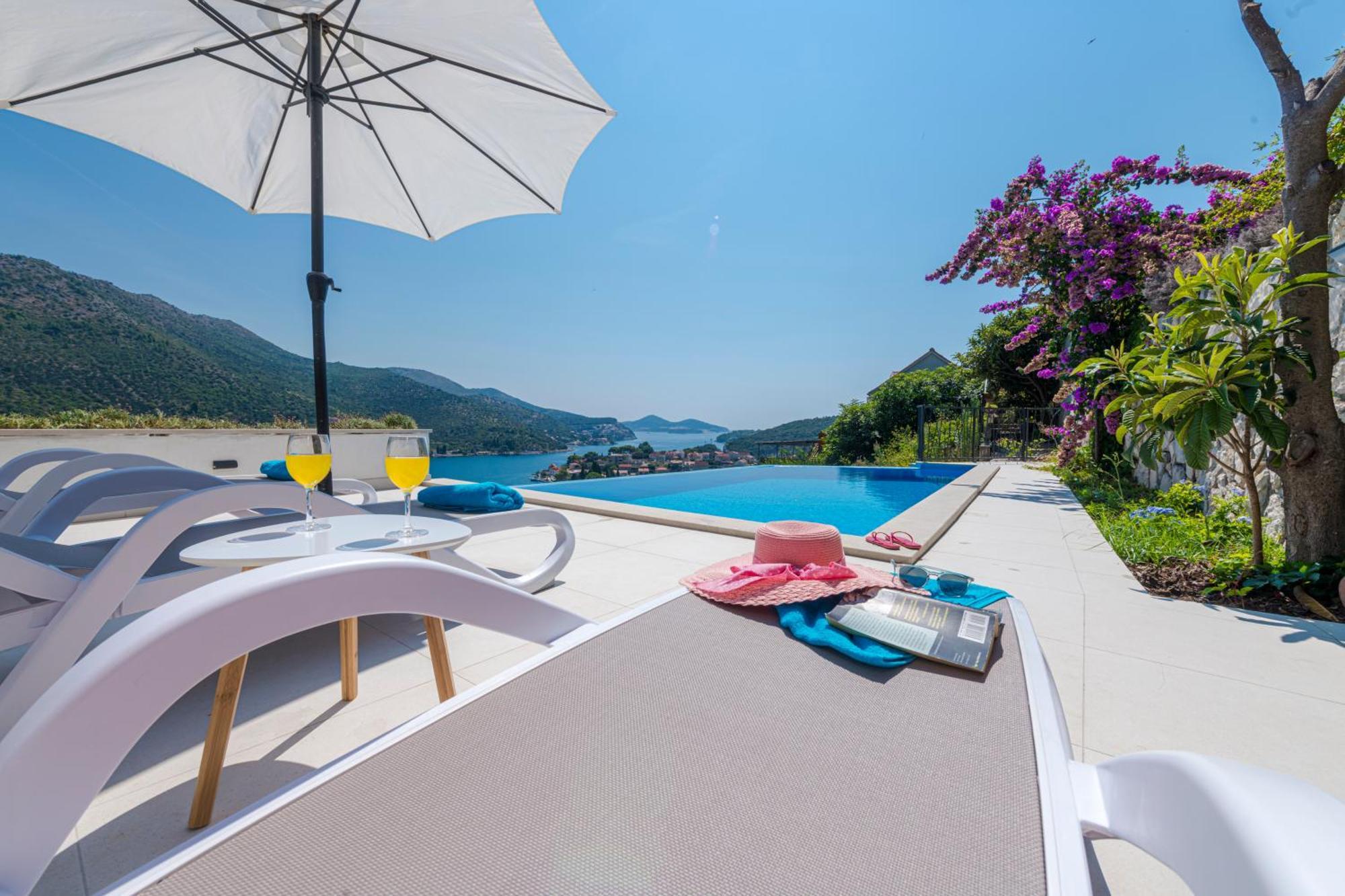 Villa Mardia- Sea View Infinity Pool Built 2023 Zaton  Bagian luar foto